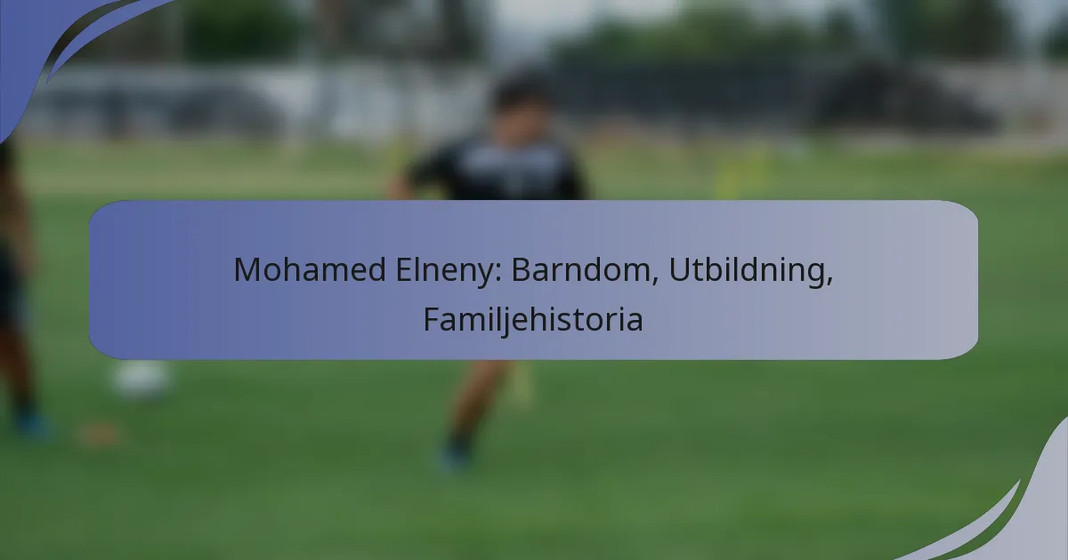 Mohamed Elneny: Barndom, Utbildning, Familjehistoria